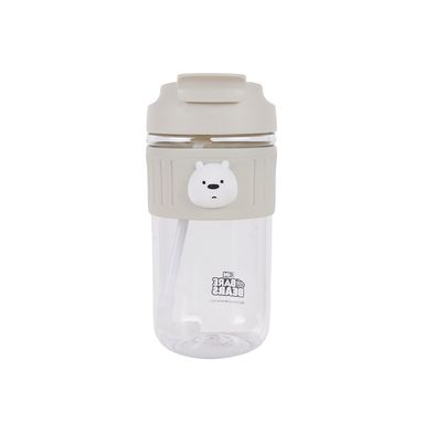 Tomatodo de plástico con sorbete y tapa de pico we bare bears collection polar 650 ml -  We Bare Bears