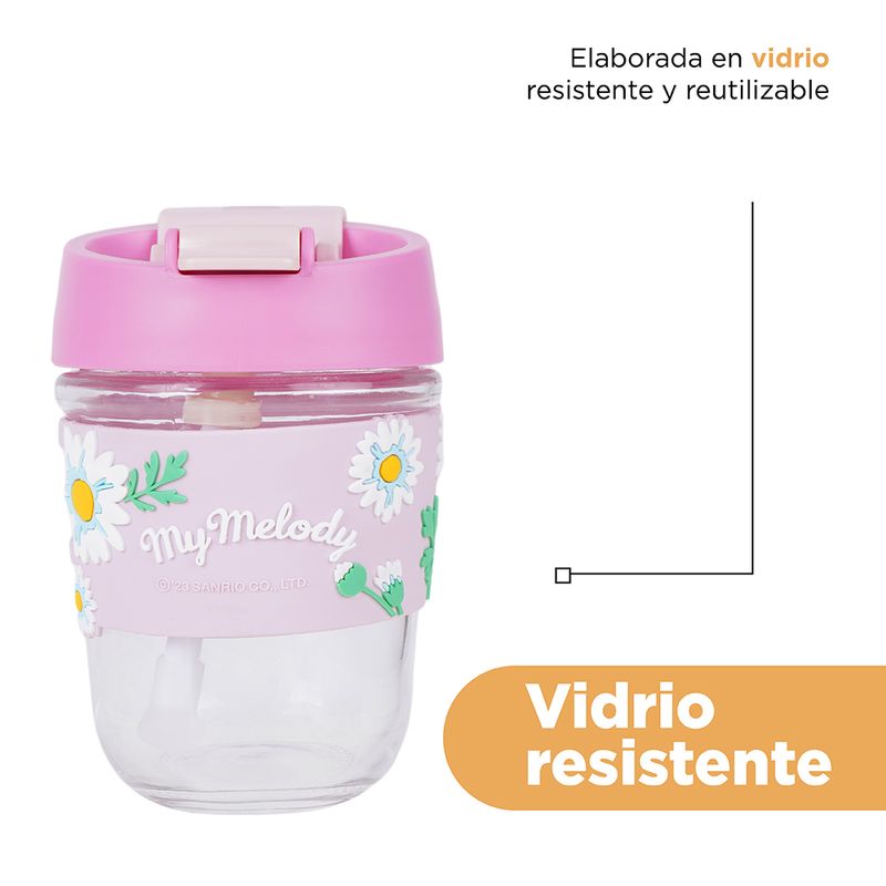 Vaso-de-vidrio-con-personajes-de-sanrio-350-ml-my-melody-Sanrio-7-24780