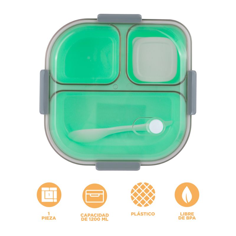 Taper-caja-bento-de-3-compartimentos-1200-ml-verde-serie-miniso-Miniso-4-24809