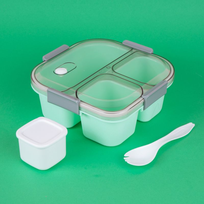 Taper-caja-bento-de-3-compartimentos-1200-ml-verde-serie-miniso-Miniso-7-24809