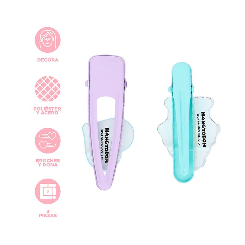 Set-de-accesorios-para-cabello-sanrio-hangyodon-3pzas-Sanrio-4-24834