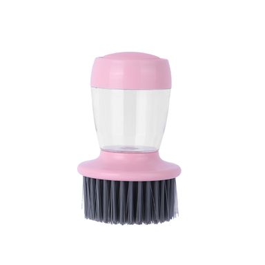 Cepillo para lavar platos con dispensador de jabon rosa -  Miniso