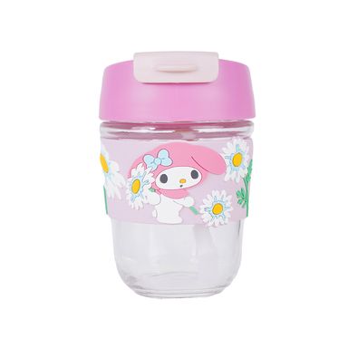 Vaso de vidrio con personajes de sanrio 350 ml my melody -  Sanrio