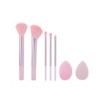 Brocha-de-maquillaje-y-esponja-de-maquillaje-7-piezas-rosa-Miniso-1-24805