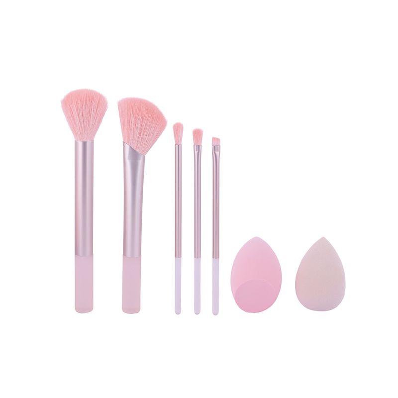Brocha-de-maquillaje-y-esponja-de-maquillaje-7-piezas-rosa-Miniso-1-24805