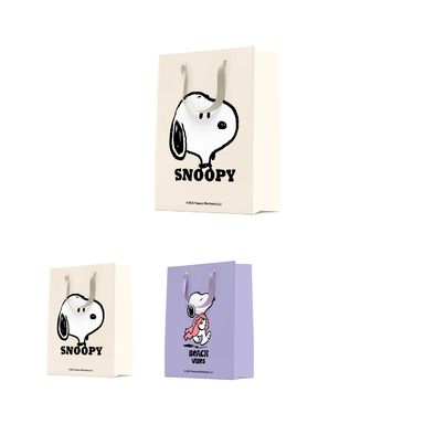 Bolsa de regalo pequeña summer travel collectionl 2 modelos surtidos 15cm x 8cm x 20cm serie snoopy -  Snoopy