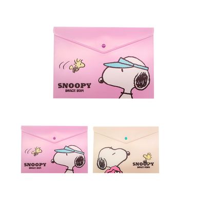 Porta documentos A4 snoopy summer travel collection 2 modelos surtidos 33.2cm x 23.6cm serie snoopy -  Snoopy