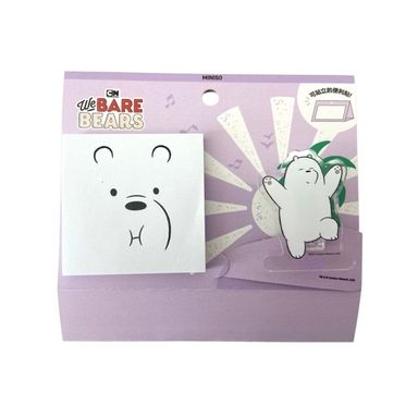 Post it 80 hojas y clip acrílico polar pdq serie wbb -  We Bare Bears