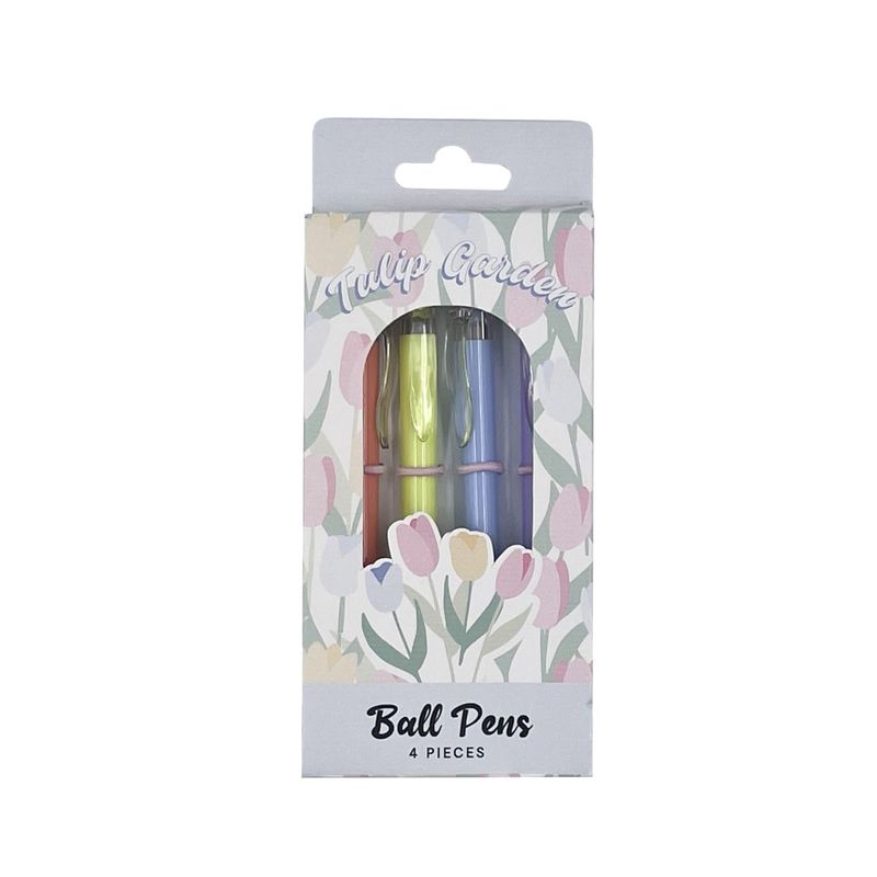 Lapicero-pack-de-4-pdq-13-9cm-serie-tulip-garden-Miniso-1-23850