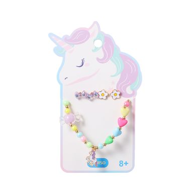 Set de collar y aretes miniso colección funny flores y moños 5 pzas -  Miniso