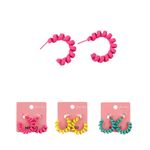 Set-de-aretes-miniso-serie-dopamine-espiral-neon-mix-de-colores-1-par-Miniso-1-22704
