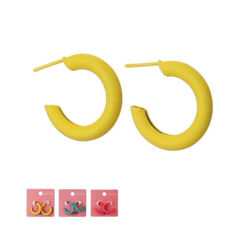 Set-de-aretes-miniso-serie-dopamine-arracada-mate-mix-de-colores-1-par-Miniso-1-22706