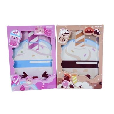 Cuadernos de tapa dura A6 de 80 hojas 2 modelos surtidos pdq serie bubble tea -  Miniso