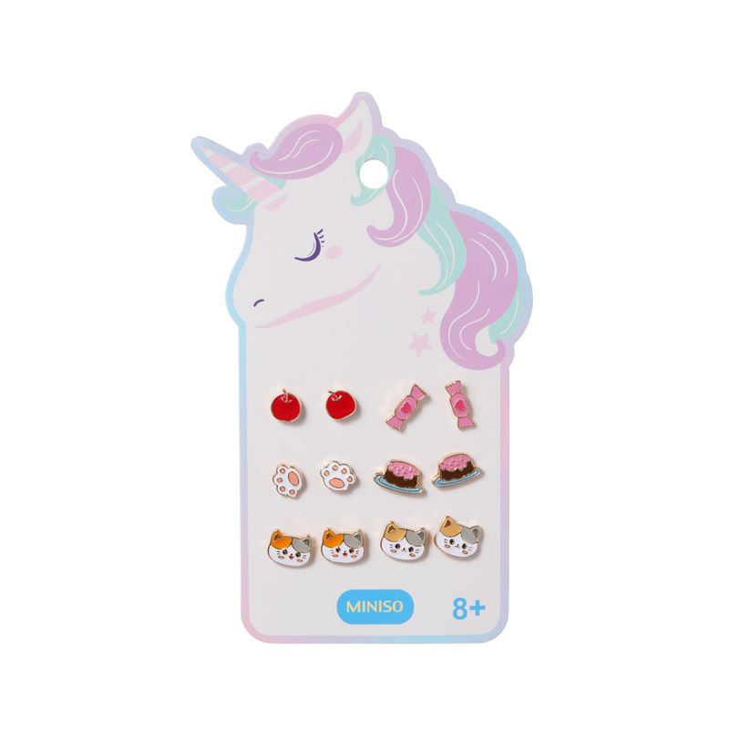 Set-de-aretes-infantiles-miniso-colecci-n-funny-gatitos-6-pares-Miniso-1-22659