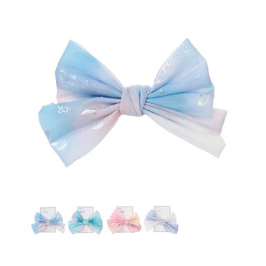 Broche para cabello miniso serie fairy tale moño con figuras plateadas 14cm -  Miniso