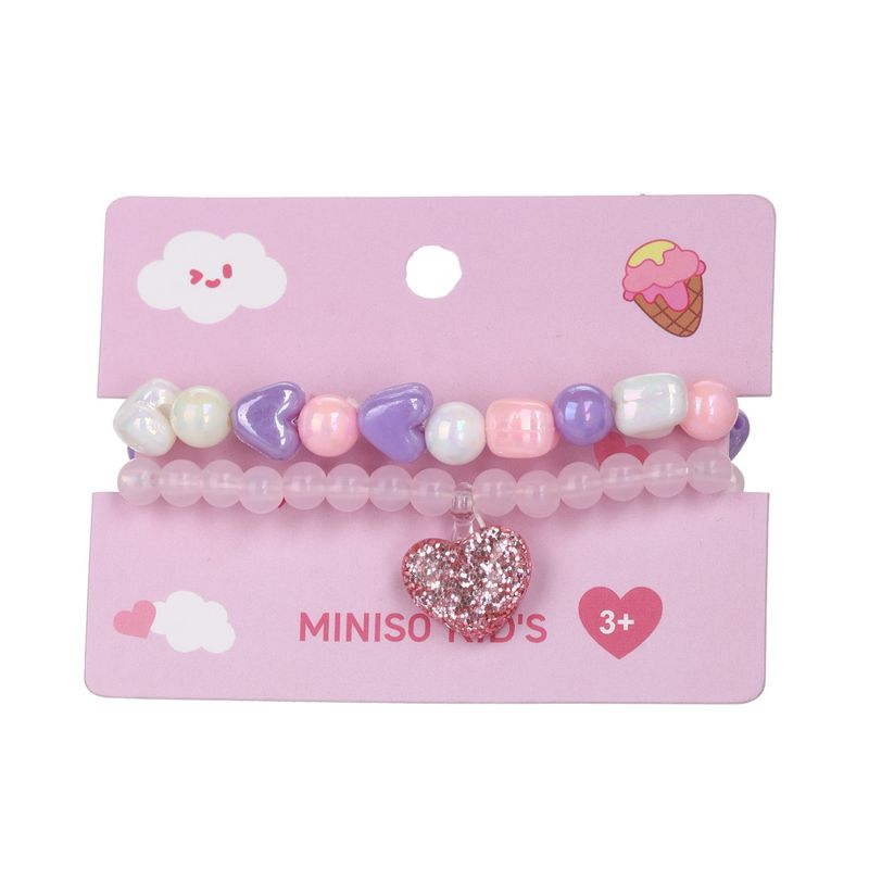 Set-de-pulseras-miniso-serie-fairy-tale-cuentas-color-pastel-y-dije-de-coraz-n-2-pzas-Miniso-1-22730