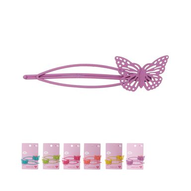 Set de broches para cabello miniso serie colorful butterfly metal 2 pzas. -  Miniso