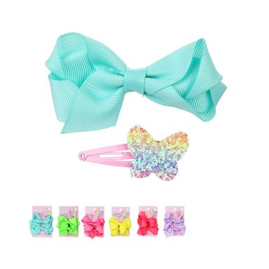 Set de accesorios para cabello miniso serie colorful butterfly 4 pzas. -  Miniso