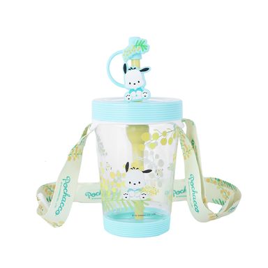 Vaso de plástico con correa de personajes de sanrio 535 ml pochacco -  Sanrio