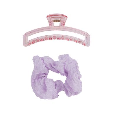 Set de pinza y ligas para cabello miniso transparente 2 pzas. -  Miniso