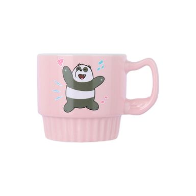 Taza de cerámica de festival de música costera 350 ml panda serie wbb color rosa -  We Bare Bears