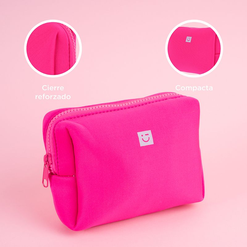 Cosmetiquera-miniso-tela-tipo-esponja-rosa-Miniso-6-25084