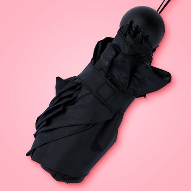 Paraguas plegable 100% poliéster negro 53.3 cm manual -  Miniso