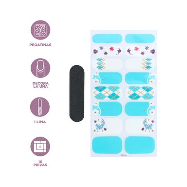 Disney princess collection 16 stickers para uñas jasmine -  Disney