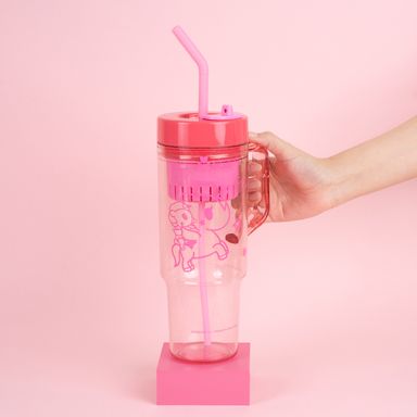 Vaso de plástico con sorbete de la colección tokidoki 1250 ml rosa -  Tokidoki
