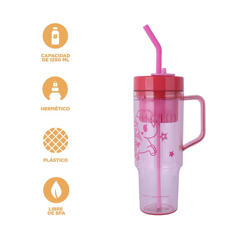 Vaso-de-pl-stico-con-sorbete-de-la-colecci-n-tokidoki-1250-ml-rosa-Tokidoki-4-25184