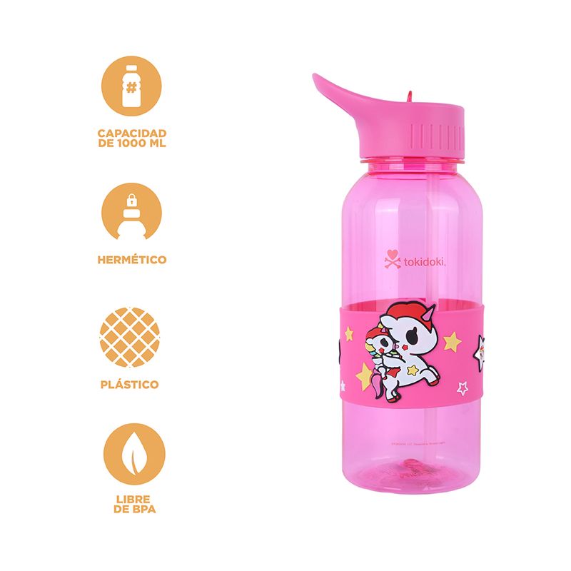 Vaso-de-pl-stico-colecci-n-tokidoki-con-sorbete-y-funda-1000-ml-rosa-Tokidoki-3-25185