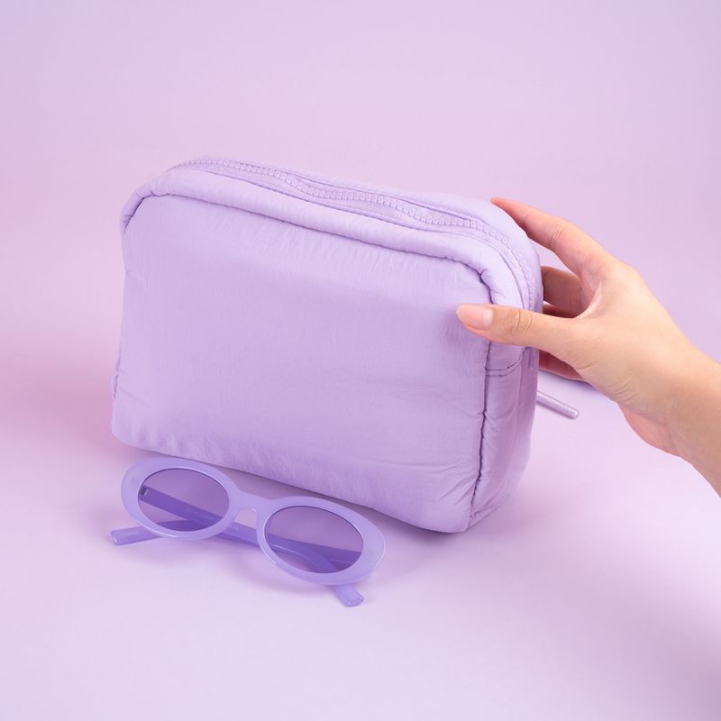 Cosmetiquera-miniso-nylon-lisa-lila-Miniso-2-25232