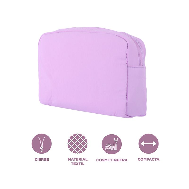 Cosmetiquera-miniso-nylon-lisa-lila-Miniso-4-25232