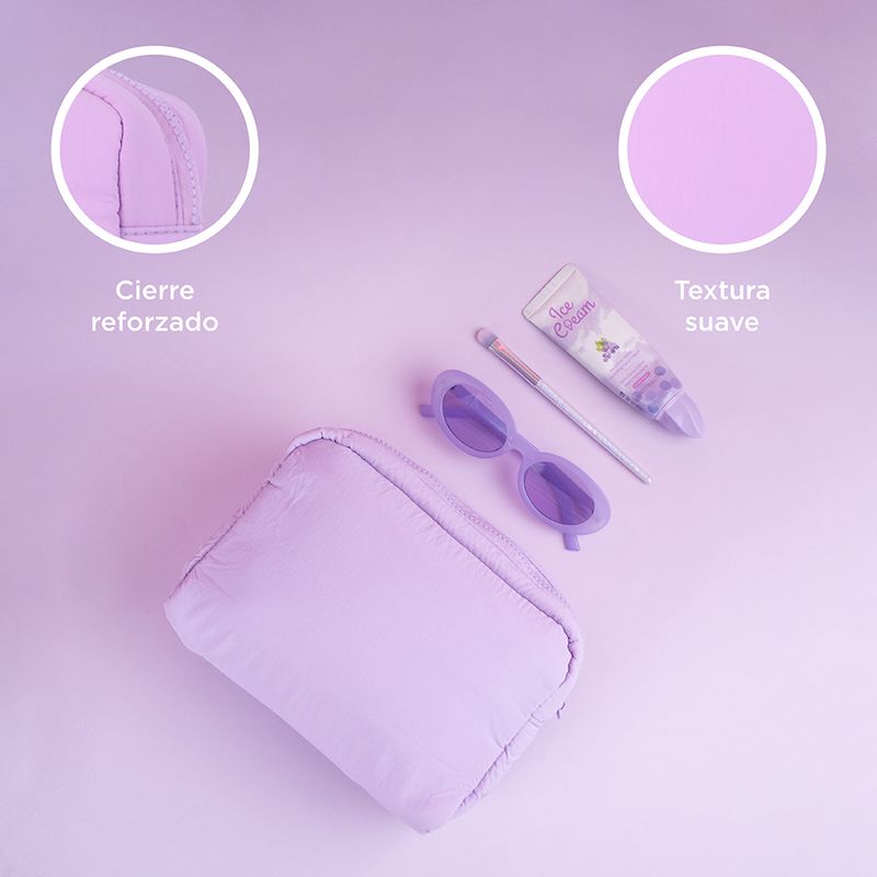 Cosmetiquera-miniso-nylon-lisa-lila-Miniso-6-25232