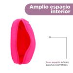 Cosmetiquera-miniso-nylon-lisa-rosa-Miniso-5-25233