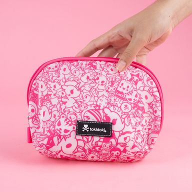 Cosmetiquera colección tokidoki media luna multiprint rosa -  Tokidoki