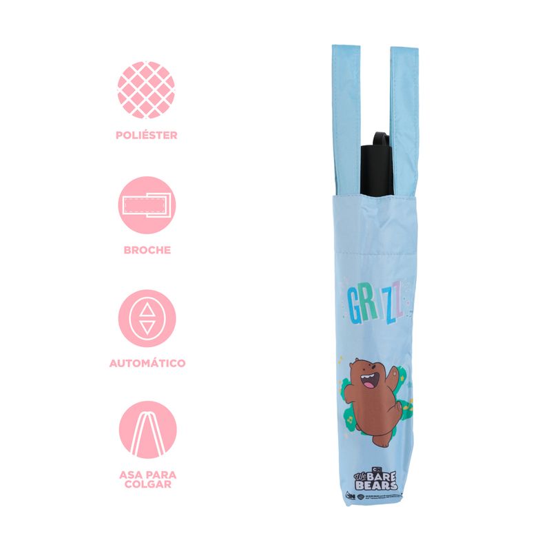 Paraguas-plegable-music-festival-100-poli-ster-azul-53-5-cm-pardo-We-Bare-Bears-4-25373