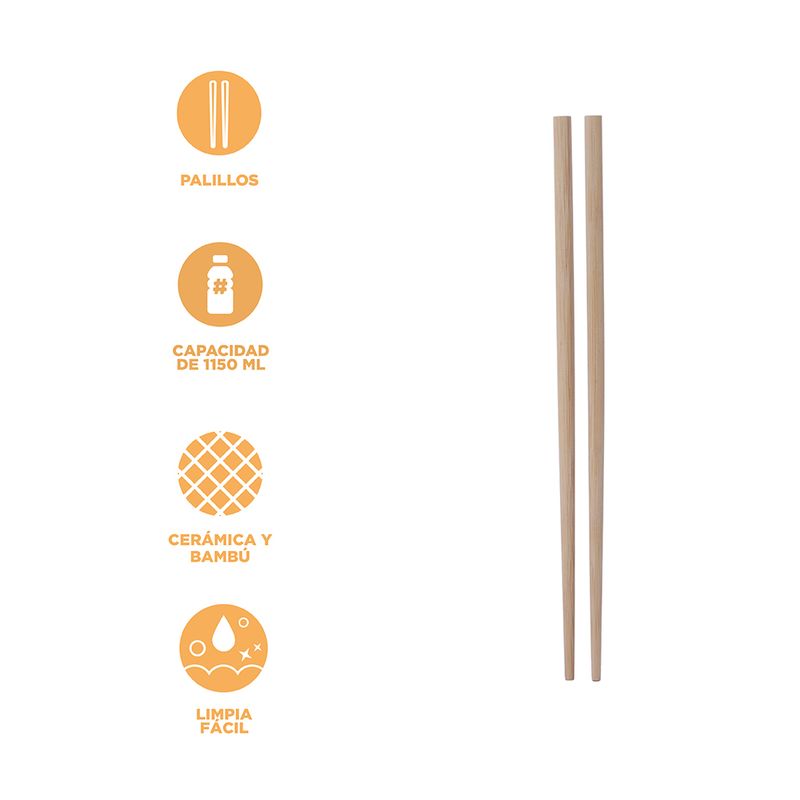 Taz-n-para-r-men-de-cer-mica-para-fideos-con-palillos-1150ml-naranja-serie-miniso-Miniso-4-25390