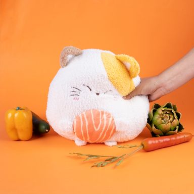 Peluche 27 cm colección sushi arroz triangular gato serie mini family -  Mini Family