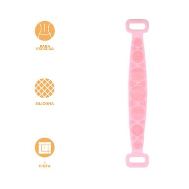 Depurador de espalda de silicona suave para ducha rosa -  Miniso