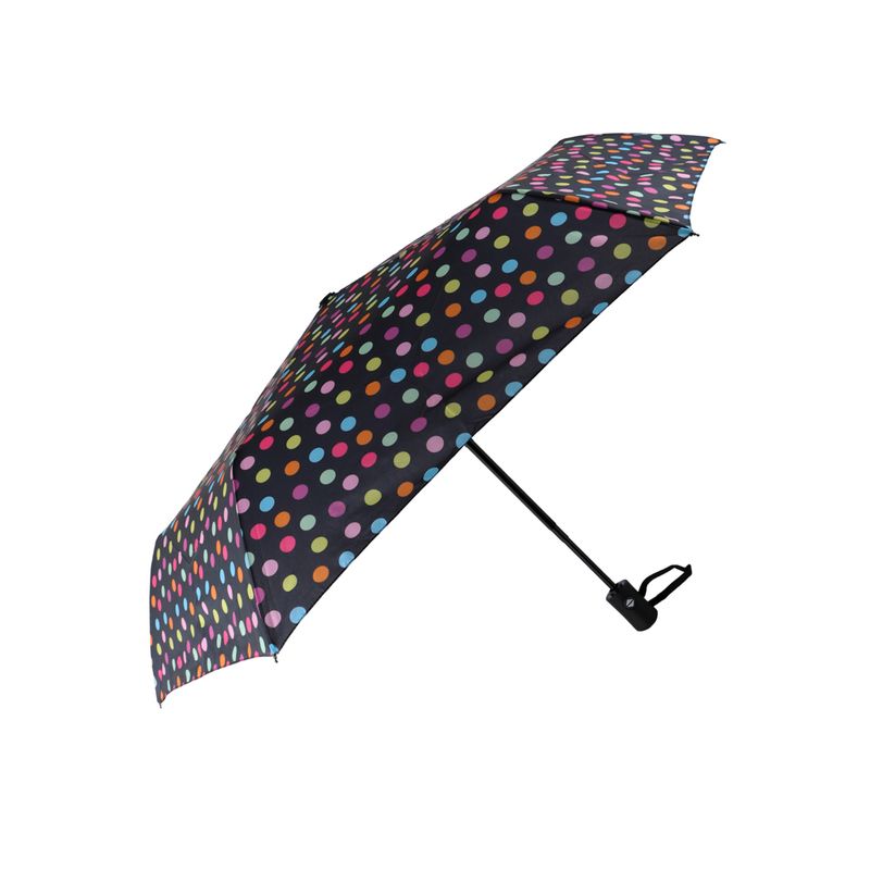 Paraguas-plegable-dots-100-poli-ster-negro-estampado-lunares-53-5-cm-autom-tico-Miniso-1-25333
