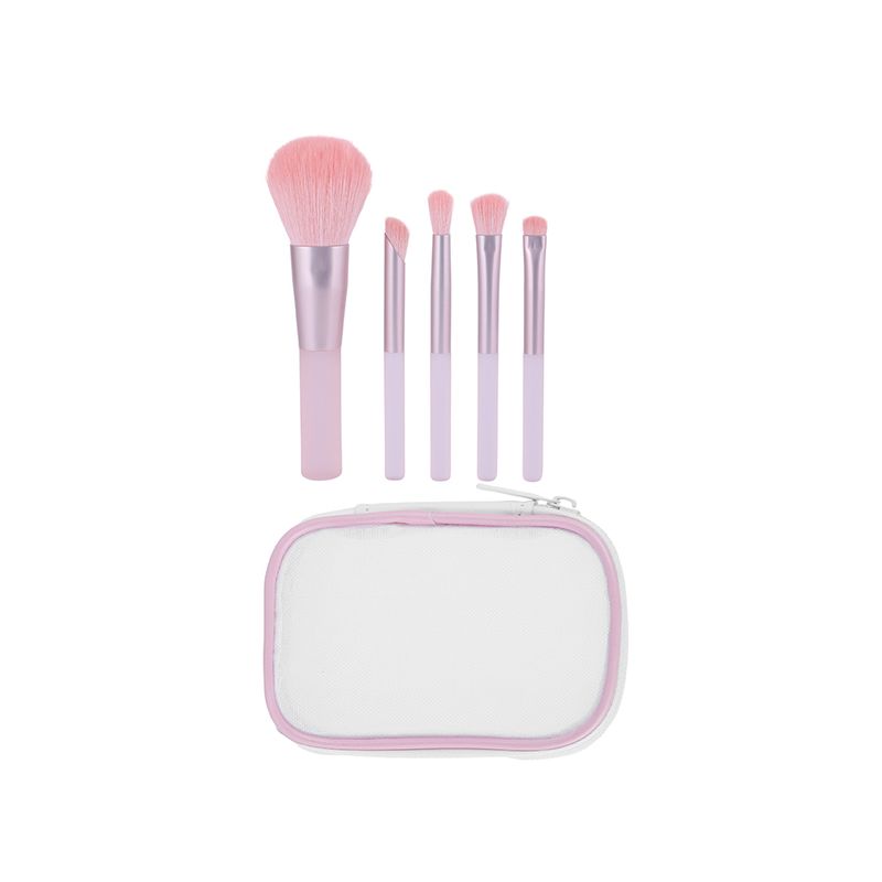 Juego-de-brochas-de-maquillaje-con-bolsa-de-almacenamiento-5-piezas-rosa-Miniso-1-25370
