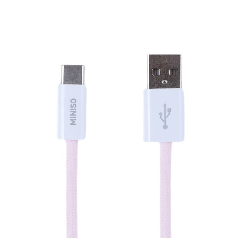 Cable-de-carga-tejido-tipo-c-master-series-rosa-miniso-Miniso-1-25376
