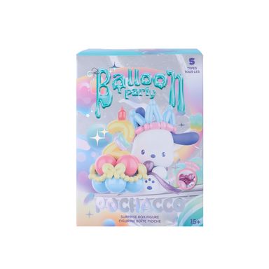 Caja sorpresa con figura sanrio pochacco fiesta figuras con globos -  Sanrio
