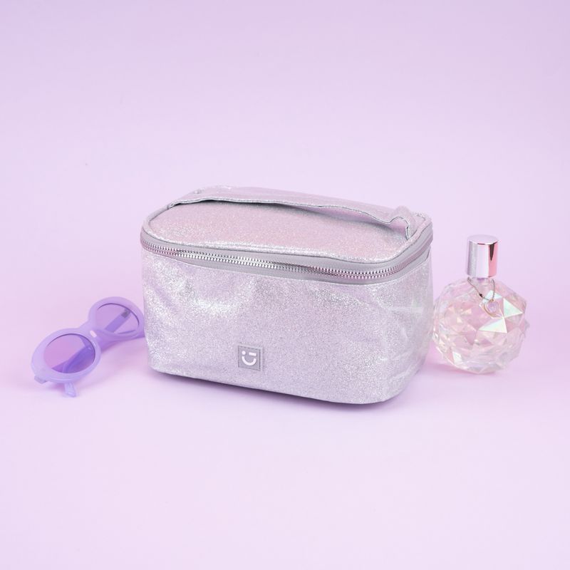 Cosmetiquera-tipo-neceser-miniso-serie-moon-stars-glitter-plata-Miniso-3-25589