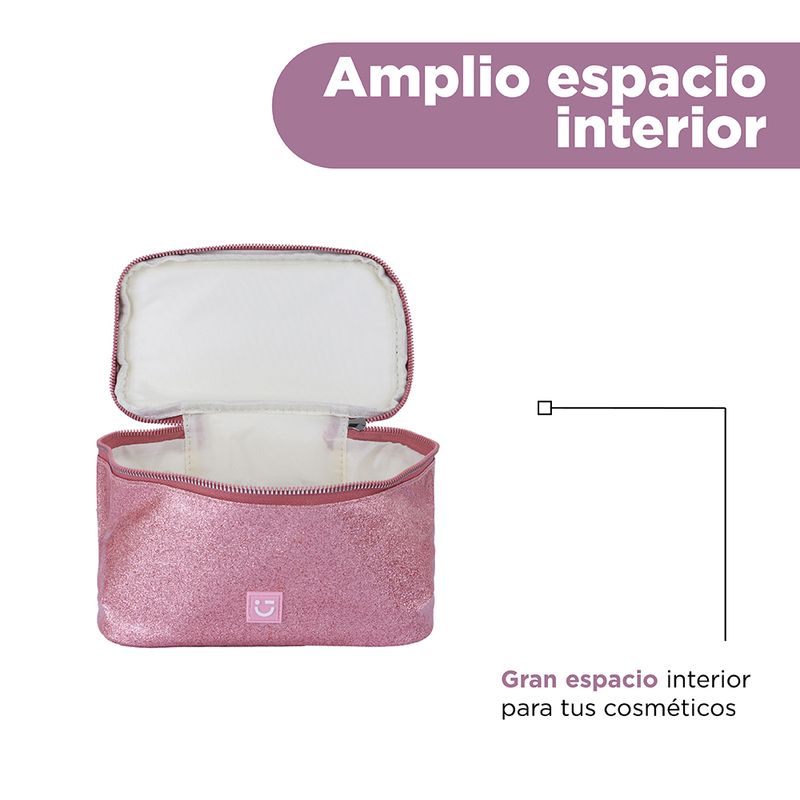 Cosmetiquera-tipo-neceser-miniso-serie-moon-stars-glitter-rosa-Miniso-5-25590