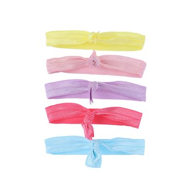 Set de ligas para cabello arcoiris 5 pzas. -  Miniso
