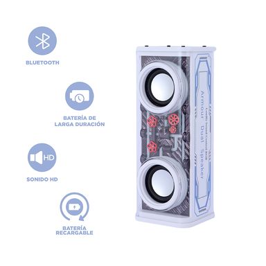 Parlante inalámbrico ice brick series mod a88 blanco miniso -  Miniso