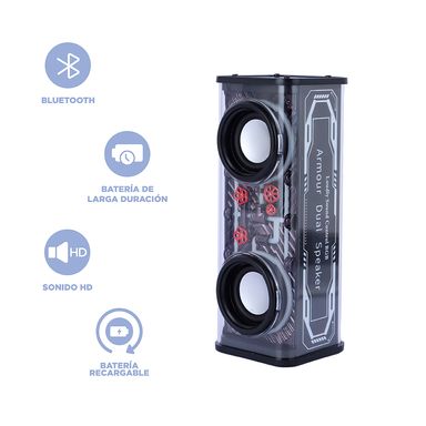 Parlante inalámbrico ice brick series mod a88 negro miniso -  Miniso