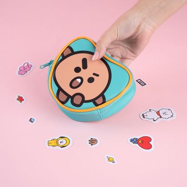 Monedero colección bt21 corazón detalle en contraste shooky -  BT21